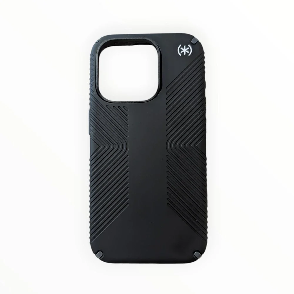 B8-Poly Speck‎ Presidio2 Grip Magsafe Case for Apple iPhone 16 Pro - Black/Gray